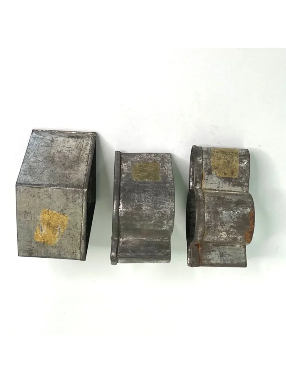 Antique Davis Baking Powder Cookie Cutter Set of Playing Card Suits Tin Metal